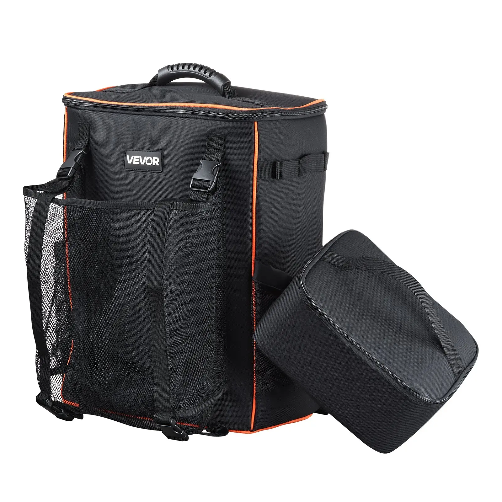 VEVOR 33L Lightweight Heavy-Duty Welding Backpack for Welders, 600D Polyester Helmet Bag with Insulated Compartment, Zipper Closure, 3.7 lbs, Water Resistant, Hiking Tool Holder, Adjustable Shoulder Strap, Anti-Slip Feet Pads, Breathable & Comfortable