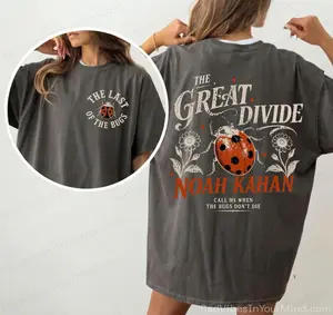 Noah Kahan The Divide Tour 2026 Comfort Colors Shirt | Vintage Wash The Last of the Bugs Tee | Noah Kahan Fan Merch | Folk Music Concert Apparel | Premium Garment-Dyed Graphic Shirt