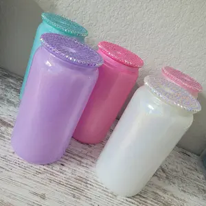 16oz Shimmer Holographic Can Cup