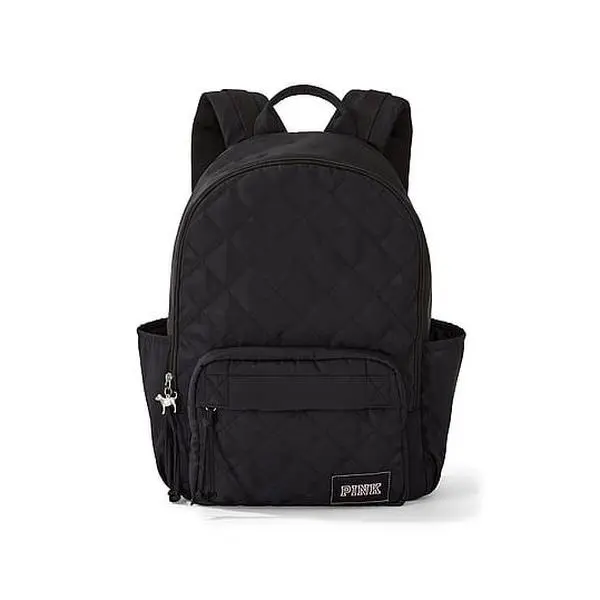 PINK Puffer Quilted Backpack 21.5 Liters