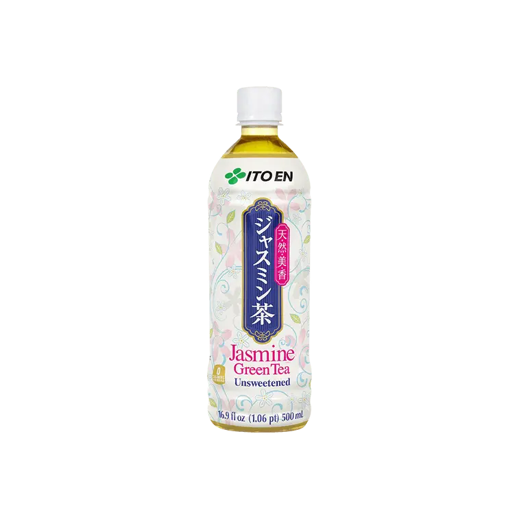 ITO EN Jasmine Green Tea - 500ml, Light, Fragrant, Crisp and Fragrant, Pure Ingredients, Vitamin C-Infused, Clean, Chilled, Ready-to-Drink, Easy-to-Enjoy Beverage