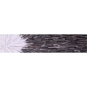 2' 6" X 12' 0" Brown & White Natural Cowhide Hand Stitched Runner Rug - C5755
