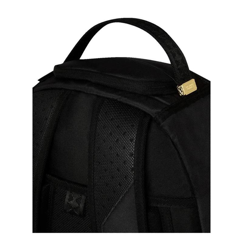 Sprayground Stacked Money Boys DLXR Backpack Unisex L Black Laptop Sleeve GBS76 (Black,Large)