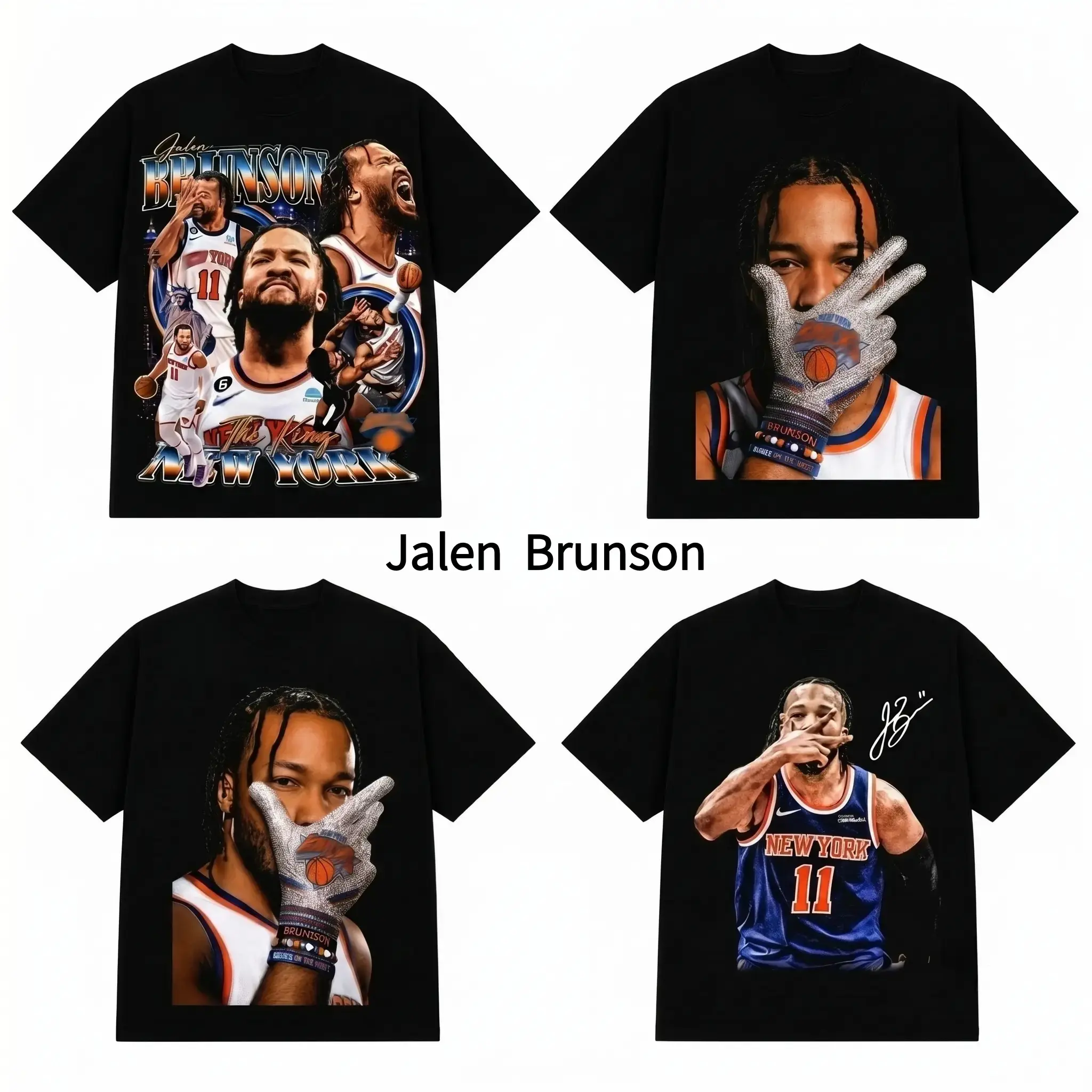 [Collection] Jalen Brunson "Brunson Burner" Graphic T-Shirt for Knicks Nation, Basketball Fans Apparel, Streetwear Tee, Unisex Fan Gift for Men & Women