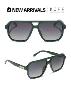 DIFF Cameron Oversized Polarized Navigator Sunglasses for Men and Women