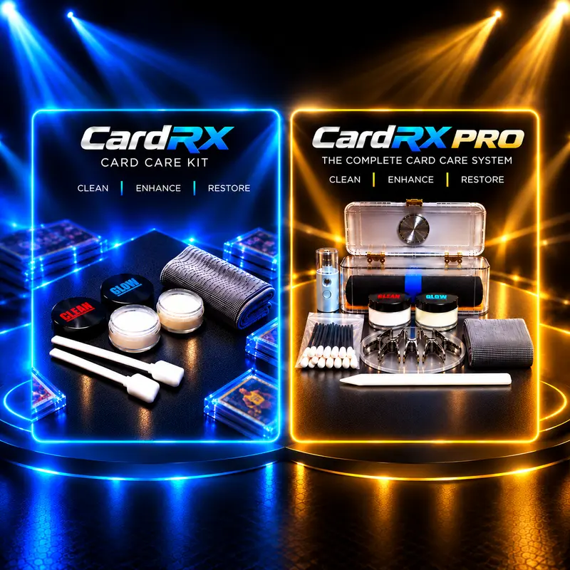 CardRX Trading Card Cleaning Kit | Base or Pro + Optional Microscope | Clean Enhance Restore