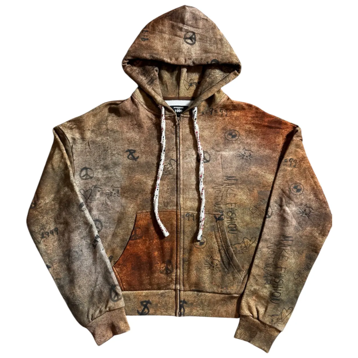 Graffiti Hoodie Tweed