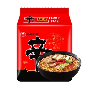 NONGSHIM Korean Instant Spicy Ramyeon Red Series 120g x 4 Pack