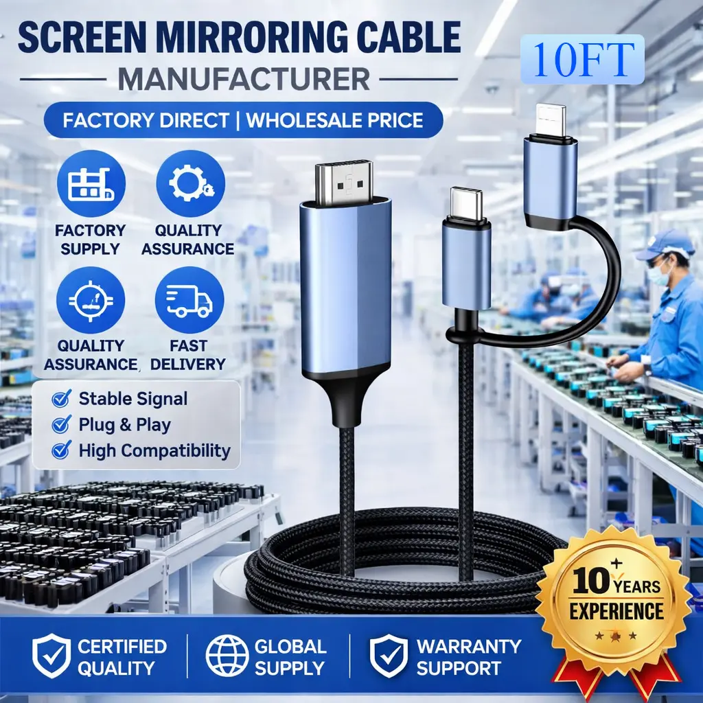 2-in-1 cable 10FT