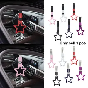 Car Decoration Star Shape Hanging Ring, Five-Point Star Handle Ring for Universal Rear Bumper Customization, Stylish Auto Accessories, Girly Car Accessories, Car Interior Accessory