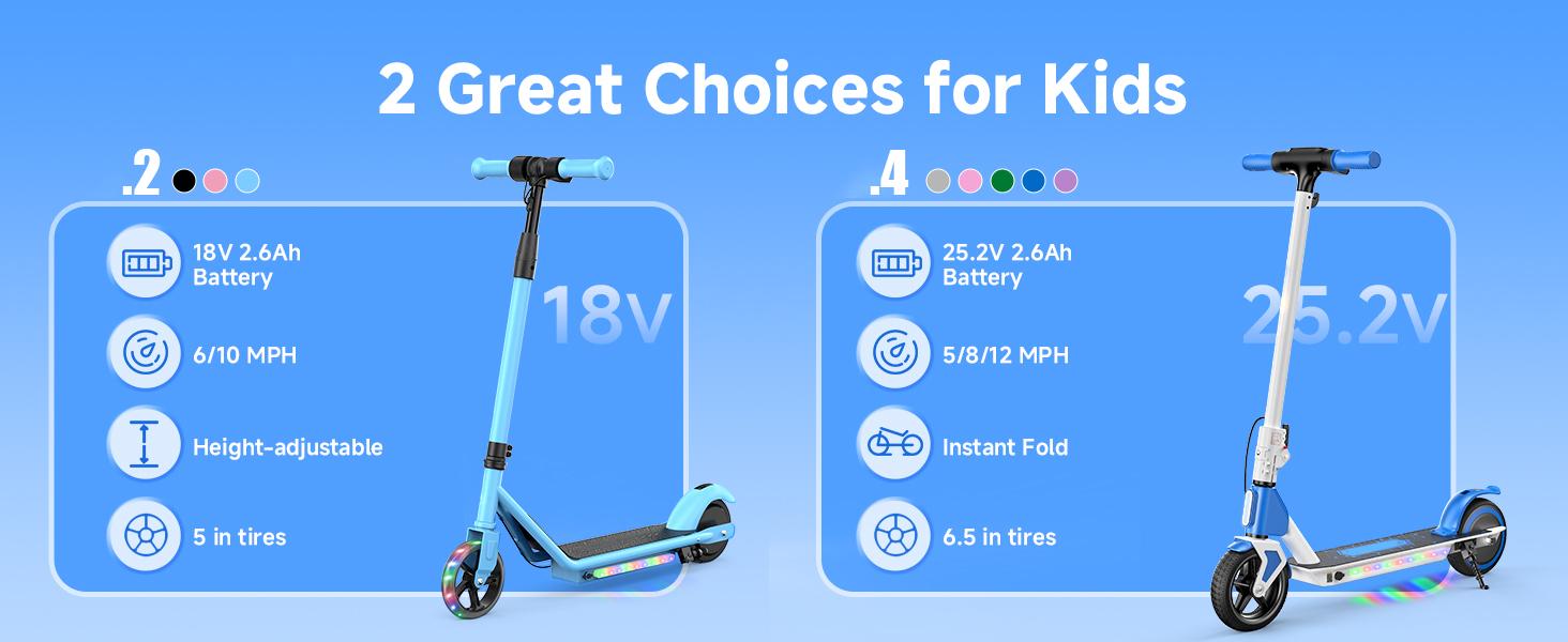 【Holiday Haul】LK3 Kids Electric Scooter (Ages 6 - 12): Magnetic Charging, 150W Motor, 3 - Speed Adjustable, LED Display, E - Brake & Foot Brake, Safe & Comfy Ride, 18V2.6Ah