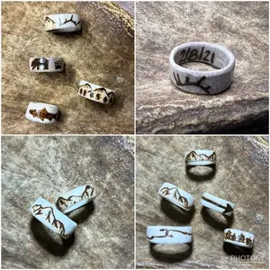 Custom Made Rings from naturally shed a.n.t.l.e.r