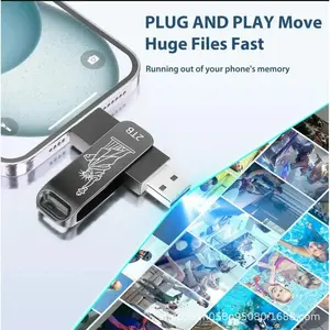 2tb USB-C Flash Drive Type-C Thumb Drive Memory Stick Data Storage Pen Drive, High-Speed Transfer Portable Design for Easy Carry, USB Flash Drives