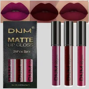 evpct 3Pcs Dark Red Purple Plum Matte Lipstick Sets for Women Matte Lip Stain Long Lasting Waterproof, Burgundy Blood Blue Red lipstick, Black Cherry Maroon Gothic 24 Hours Magic Lipsticks