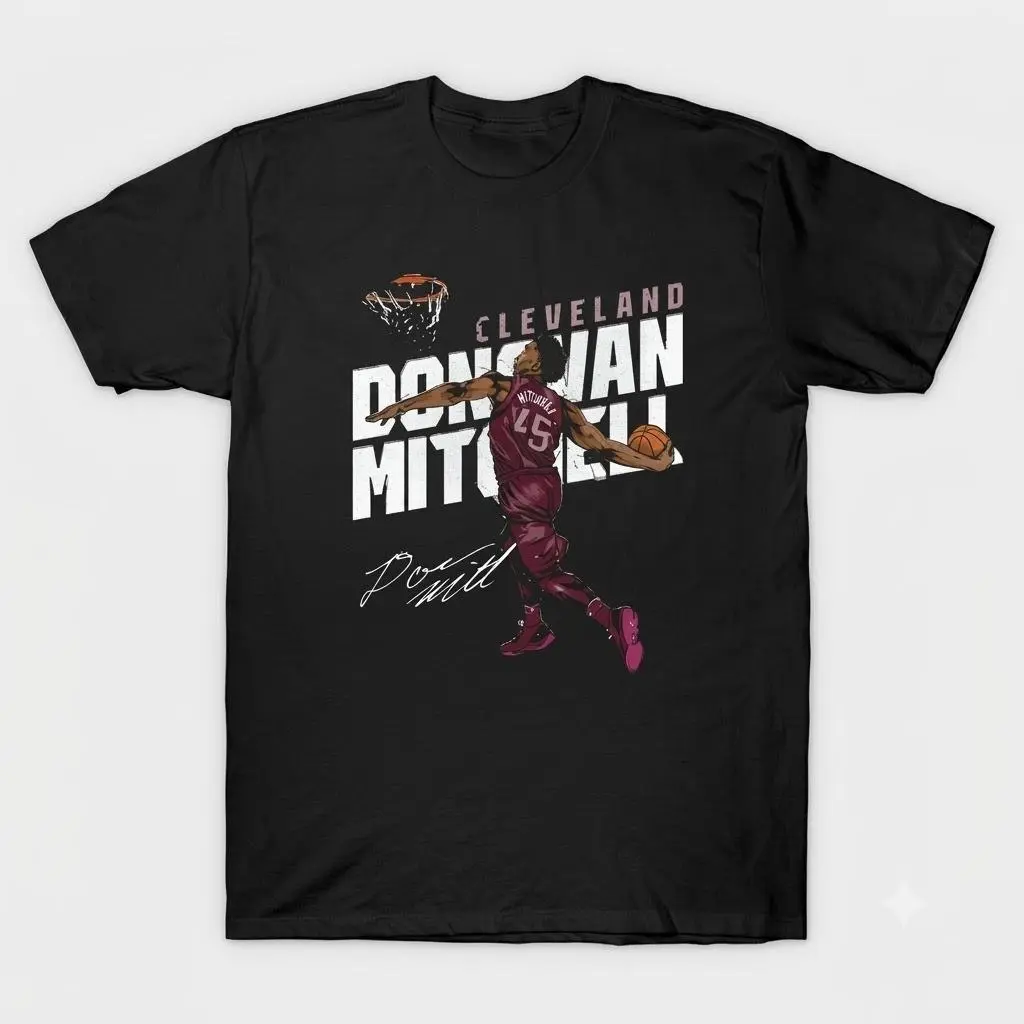 Donovan Mitchell Comfort Colors Style T-Shirt Retro Basketball Game Day Graphic Tee