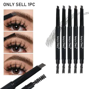 5-Color Eyebrow Pencil with Brush, Waterproof Sweatproof Smudge-Proof, Long-Lasting Makeup, Perfect for All-Day Wear, Cosmetic