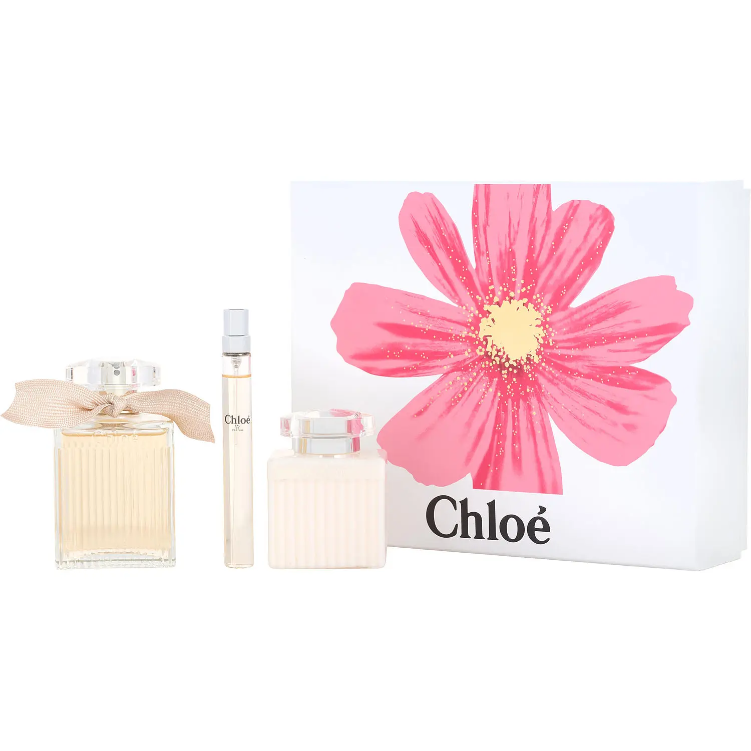 Chloe Set-Eau De Parfum Spray 3.3 Oz & Body Lotion 3.4 Oz & Eau De Parfum Spray 0.33 Oz For Women Chloe Set-Eau De Parfum Spray 3.3 Oz & Body Lotion 3.4 Oz & Eau De Parfum Spray 0.33 Oz For Women