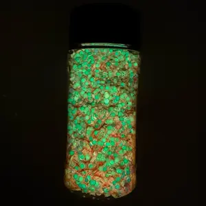 Orange Fizz Glow Glitter | Orange & Green Glow-in-the-Dark Glitter | Cosmetic Grade & Solvent Resistant