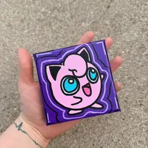 Hand-Painted Jigglypuff 4x4 in Mini Painting