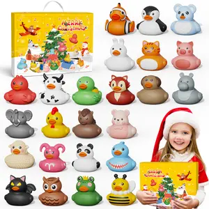 Advent Calendar 2025 Boys & Girls, 24 Days Christmas Countdown Calendar, Rubber Ducks Bath Toys, Toys for Toddler, Christmas & Birthday Gifts