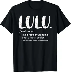 Lulu Shirts for Women Mothers Day idea Cute Grandma Lulu T-Shirt