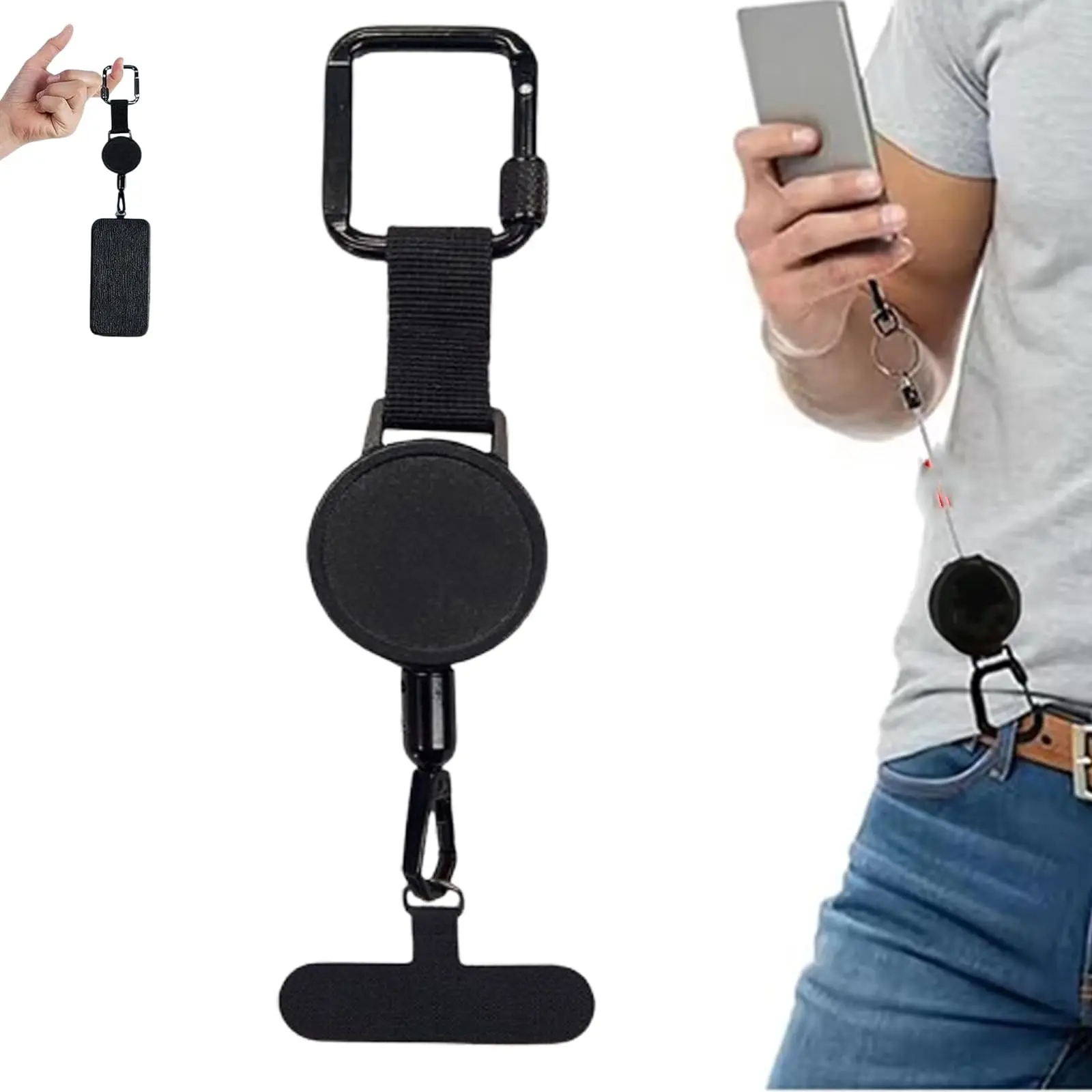 Expandable Retractable Adjustable Phone Lanyard Anti-Theft Outdoor Security Strap, Phone Wrist Strap, Travel Hiking Daily Use, Durable & Convenient Accessory, Cell Phone Accessories, Travel Gadgets