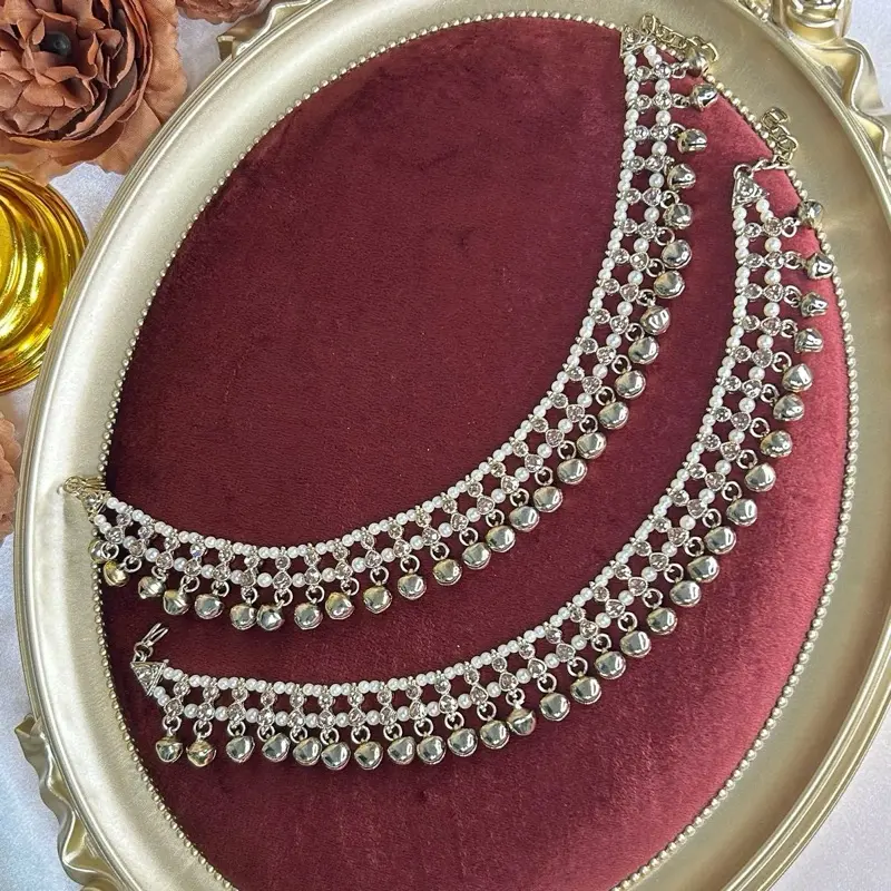Gold Ghungroo Anklets, Beautiful Jewelry Accessory for Women