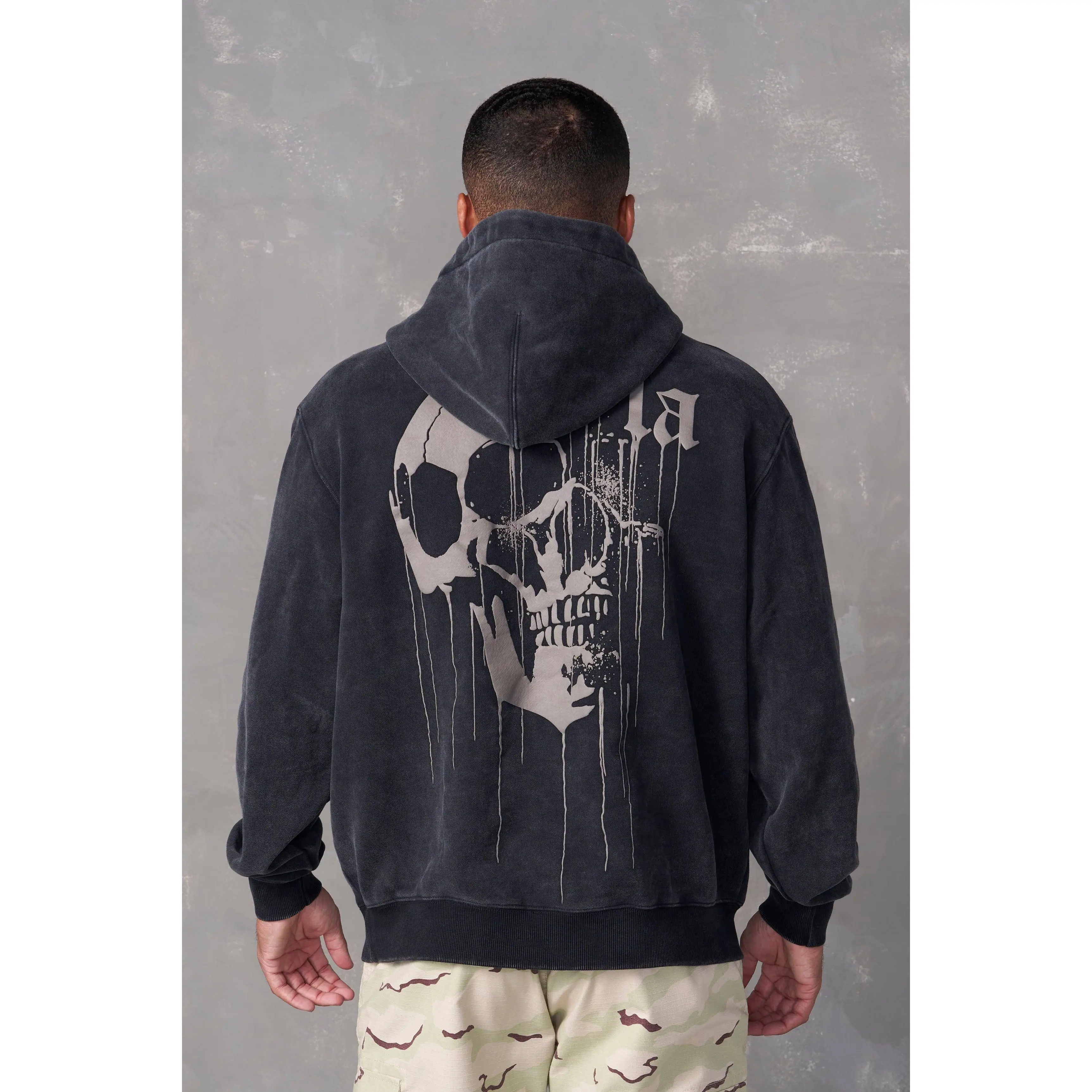 551 - Drippy Skull Hoodie