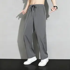 Men's casual long pants, featuring a simple and laid back style with an adjustable drawstring waistband. The loose fit provides comfortable and unrestricted wear, perfect for everyday outings. You can pair it with a basic T shirt or a trendy top. Suitable