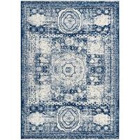 Ivory and Blue 7' x 10'