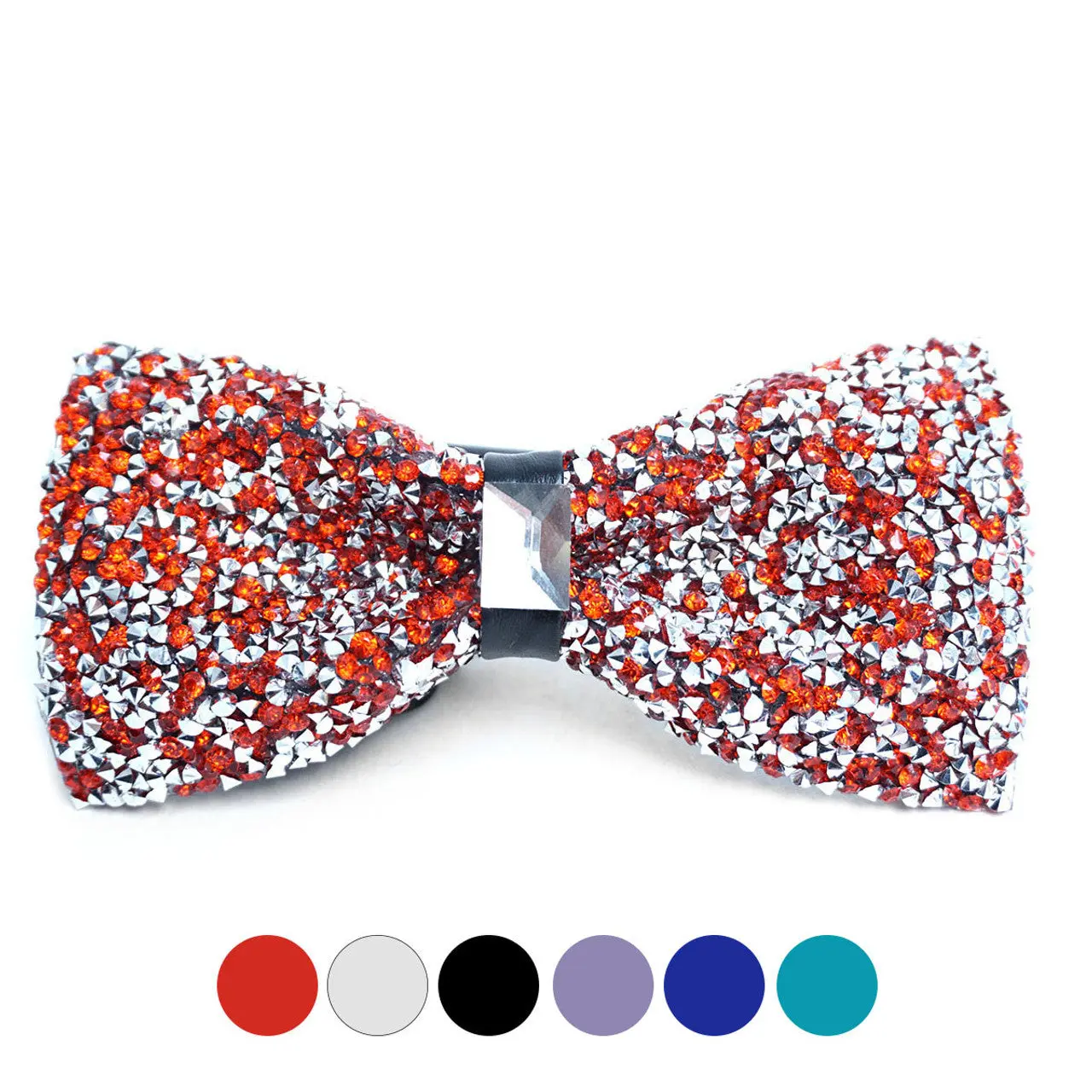 Sparkling Crystal Men's Bow Tie - Bow Tie Design, 1 Size, Formal Costume Clothing Accessory, One Size