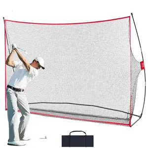 VEVOR Golf Practice Hitting Net, Huge 10.8x7ft Golf Net, Personal Driving Range for Indoor Outdoor Use, Portable Home Golf Aid Net with Solid Fiberglass Frame and Carry Bag, Gift for Men, Golf Lover
