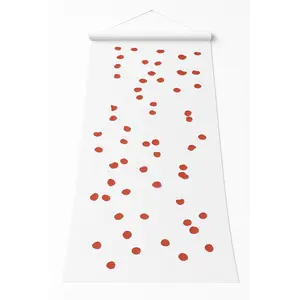 Elegant White Wedding Aisle Runner with Floral Design - 3x100 ft