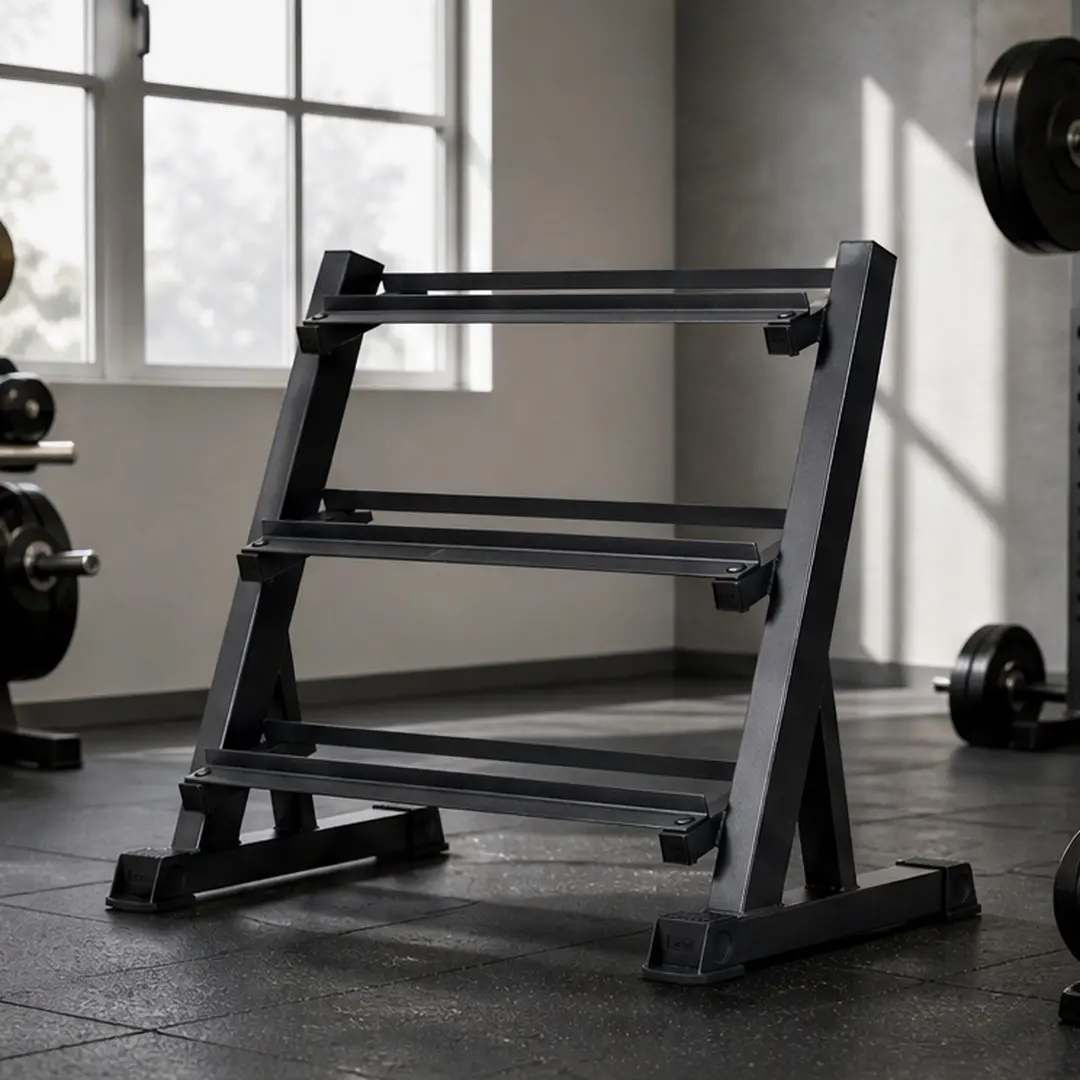 ARCH Heavy Duty Dumbbell Rack 1100LB Capacity 3-Tier Adjustable Weight Storage Stand for Home Gym Commercial Use Black Aluminum Alloy 36-Inch Base Model Space Saving Organizer with Rubber Feet, Black Color Options, Aluminium Alloy Material