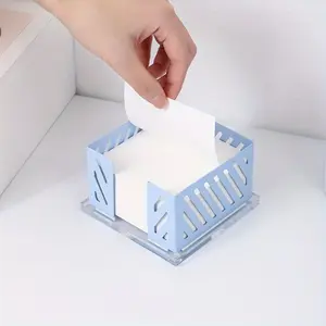 Sticky Note Holder, 4x4 Metal Note Dispenser, Classroom Home Office Desk Organizer, Durable Design, Accessories Supplies