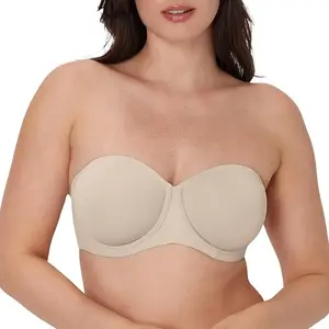 Womens Strapless Minimizer Bra, Our Coolest Smoothing Moisture-Wicking Bra, Minimizes Bustline Up to 1.5"