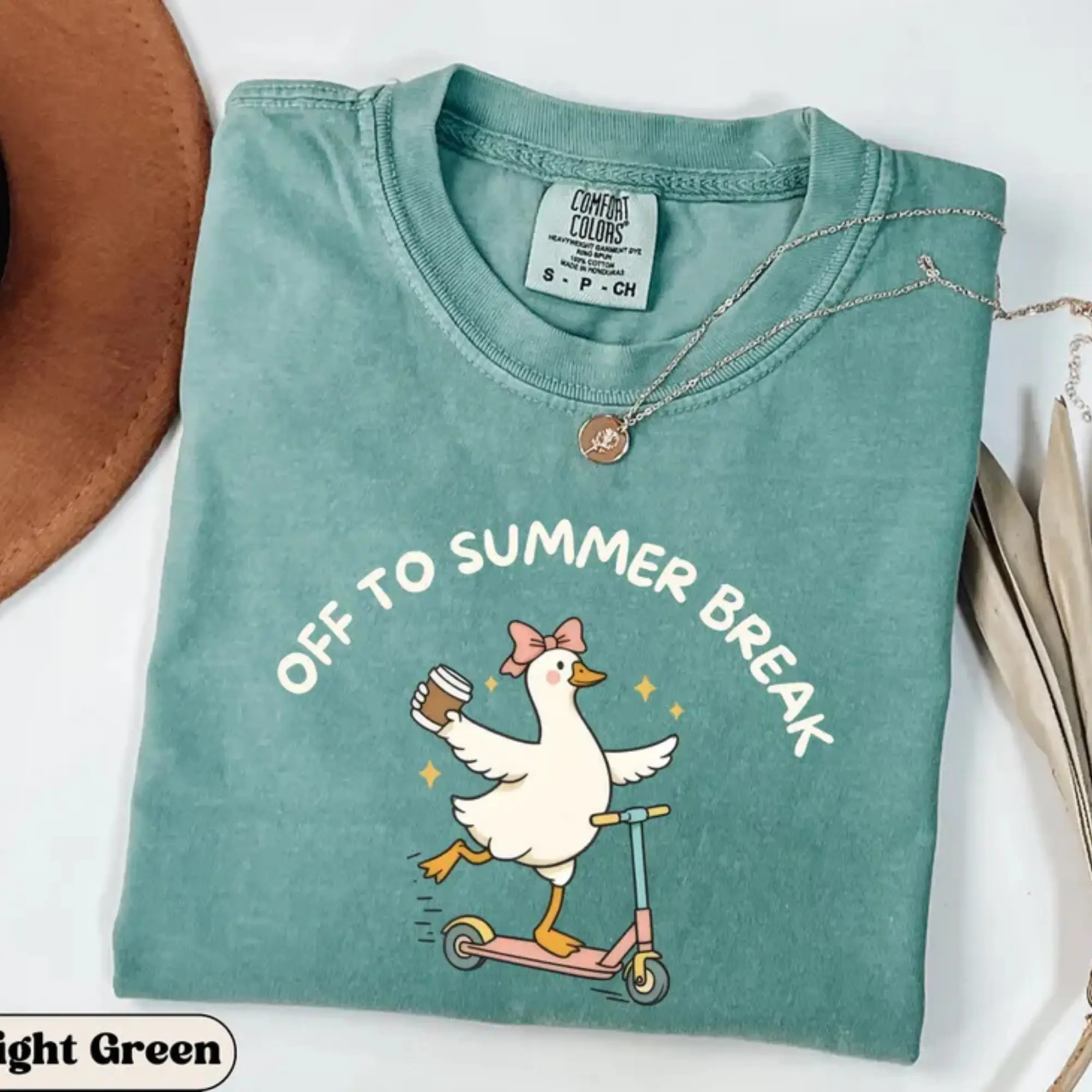 Last Day of School Teacher Goose Scooter Shirt, Funny End of Year Summer Break T-Shirt, Silly Comfort Colors Tee, Elementary Teacher Gift