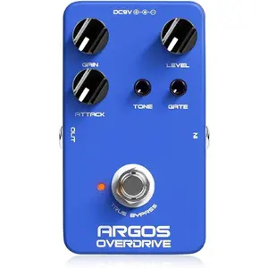 Overdrive Guitar Effect Pedal with Multi-mode and Built-in Noise Gate for Electric Guitar Bass True Bypass Design (ARGOS OVERDRIVE JF-23)