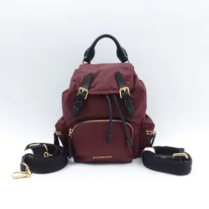 Pre-owned BURBERRY Nylon Backpacks Rucksack Burgendy Backpack T10410079