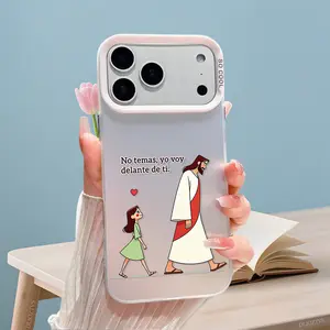 Jesus Bible Verse Pattern Phone Case For iPhone 17 16 Pro Max 16e 15 Plus 14 13 12 11 Shockproof Drop Protective Durable PC Smartphone Cover Cellphone Casing Cover