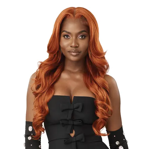 Outre Synthetic Loose Wave Wig, 13X6 Frontal Synthetic Lace Front Wigs, HD Lace Frontal, Glueless, Fully Hand-Tied, Perfect Hairline, Natural Baby Hairs, Peak 701, Synthetic Wig, Hand-Tied Lace