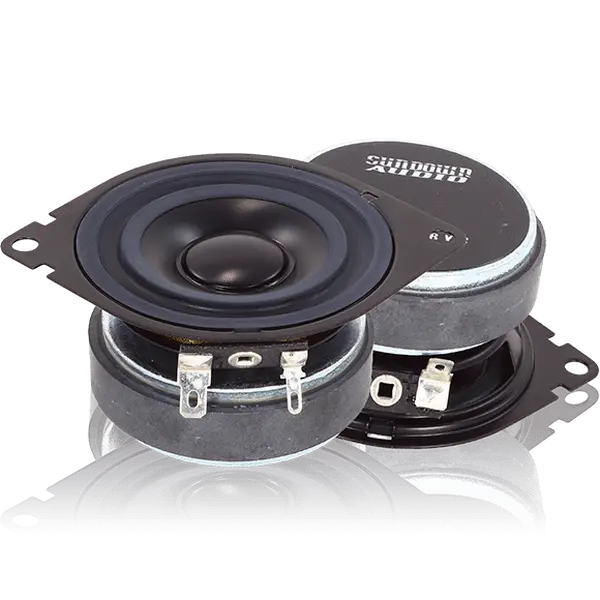 Sundown Audio SA2.75FR SA-2.75 v.2 2.75 inches Aluminum Woofer - Treated Material Dashboard Speaker with Linear Excursion, 200 Hz-20,000 Hz Range, Improved Clarity, Factory Fit for Dodge-Chrysler Vehicle OEM Replacement