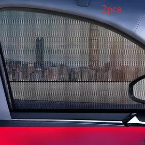 2pcs car mosquito-proof screens, car window nets, insect-proof universal car curtains, mosquito nets, outdoor car sunshades, anti-ash