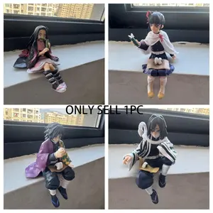 Demon Slayer Tanjiro Nezuko Inosuke Kanae Handheld Onigiri Figure, Elegant Sitting Pose Model, Birthday Gift, Festival Ornament, Anime Action Figure