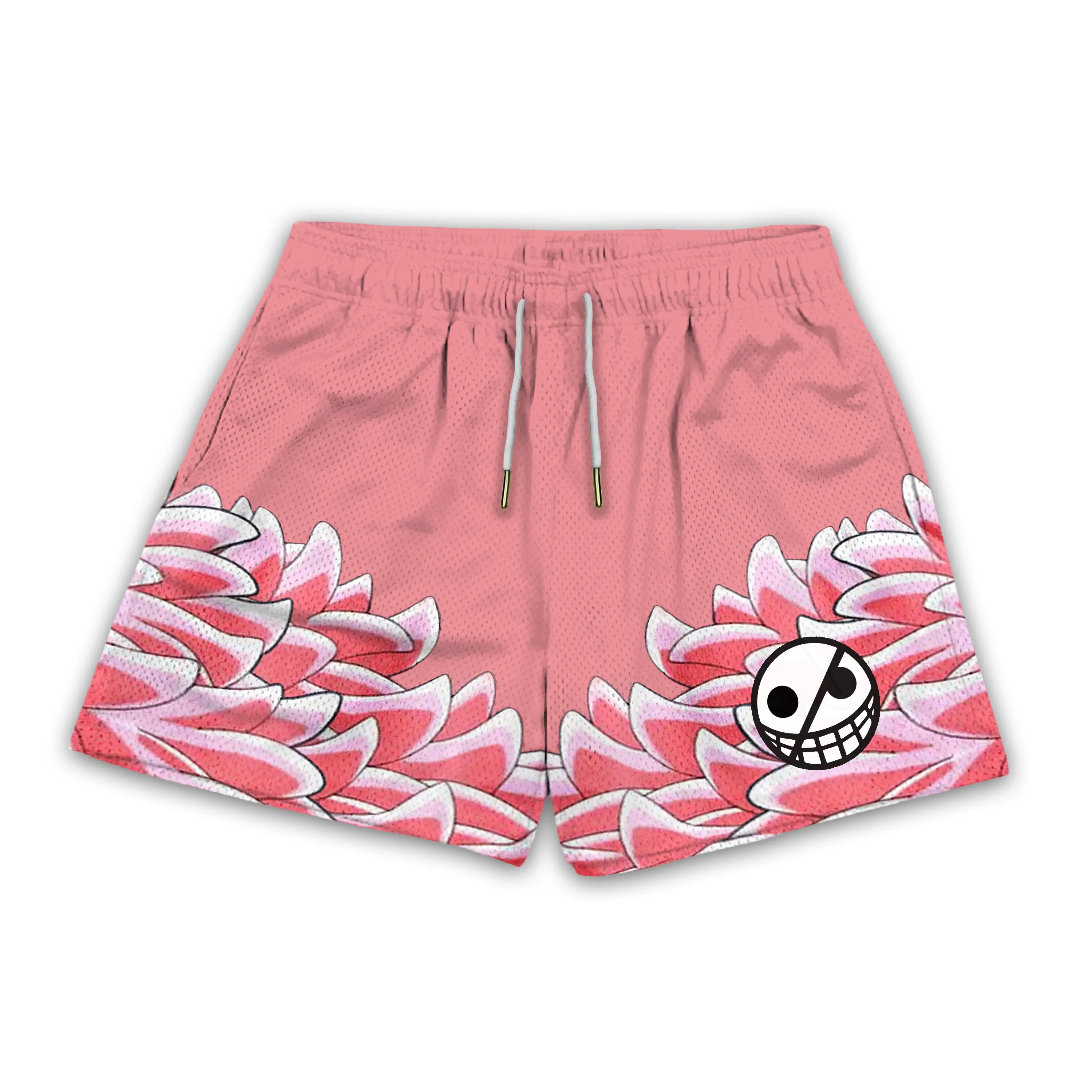 Doflamingo One Piece Gym Shorts Men's Shorts Workout Sport Knee Pants with Pockets Athletic Summer Shorts Basktetball Shorts