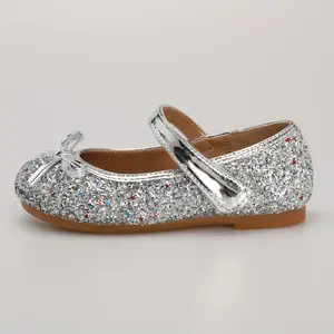 Girls' Ballet-Inspired Soft-Soled Mary Jane Flats - Bowknot Design Shoes, Fashionable Slip-On Flats for Performances, Everyday Casual Wear