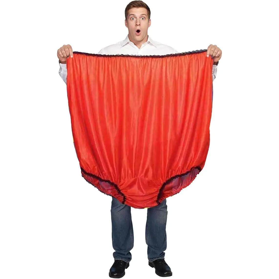 Big Momma Undies – Hilariously Oversized Red Bloomers! Granny Underwear 🩲 😂