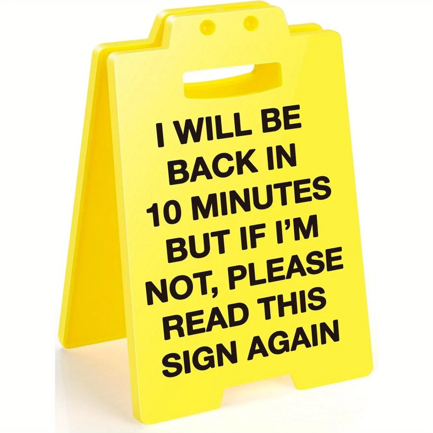 Funny Office Desk Sign - Out to Lunch Be Right Back in Minutes, Gag Fun Gift for Coworker Teammate Employee Boss, Office Desk Si