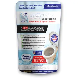 Toilet Bowl & Septic Tank Cleaner-- Stain Remover & Odor Eliminator--Bio-Activated Formula for Deep Cleaning & Septic Maintenance--Safe for Pipes &  Plumbing Systems