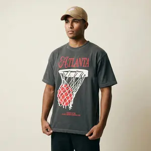 Atlanta Basketball Graphic T-Shirt, Retro ATL Streetwear Game Day Tee